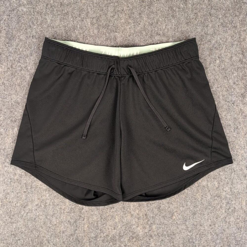 Nike Shorts Womens Small Black Dri-FIT Running Drawstring Waist Lightweight